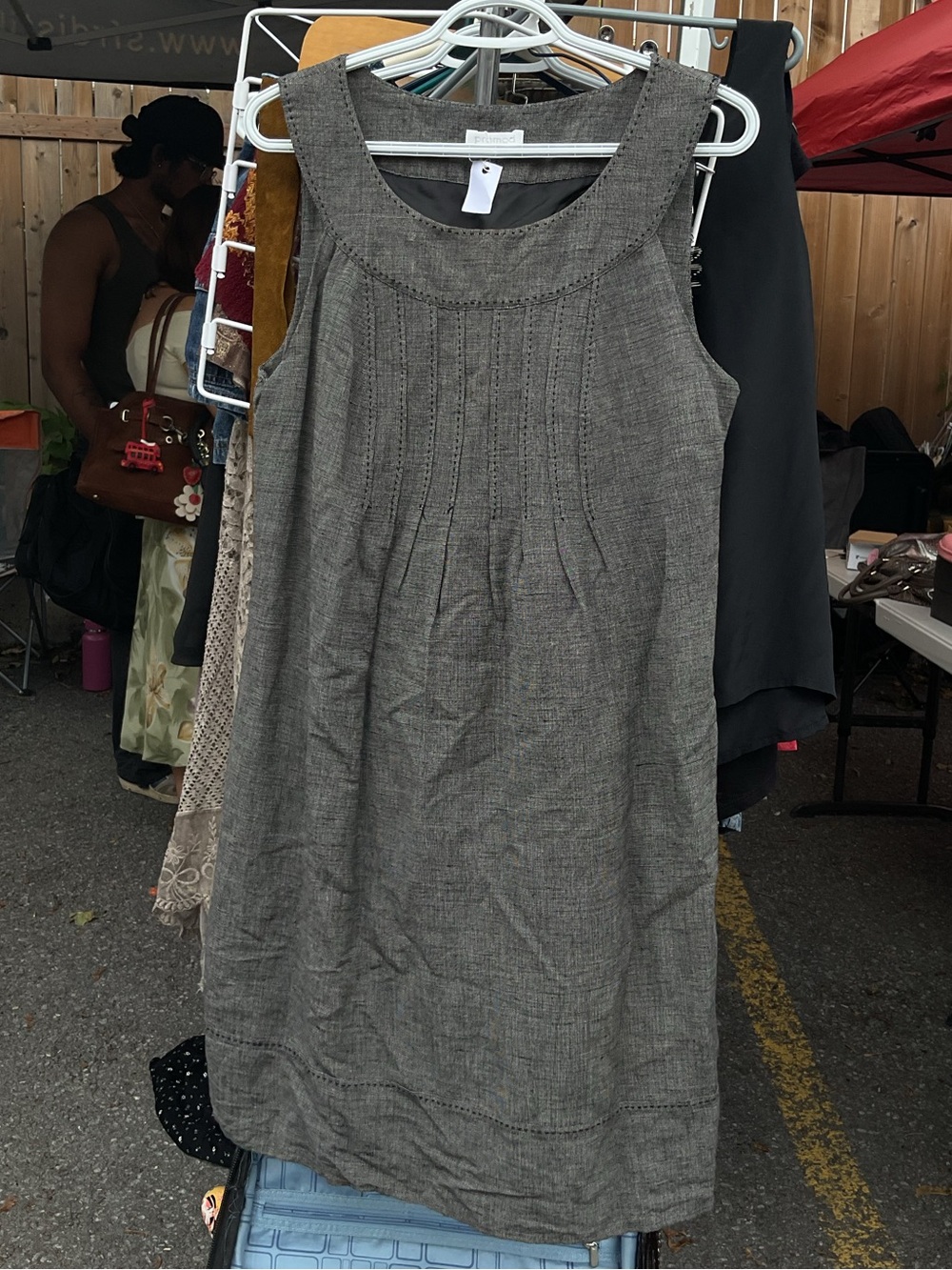 Promod Sleeveless Shift Dress - Gray